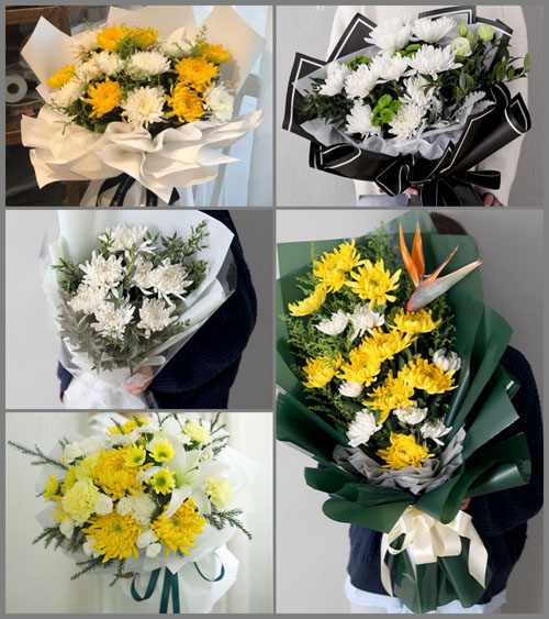 河南南阳卧龙区陆营镇张李庄村白事花束代送